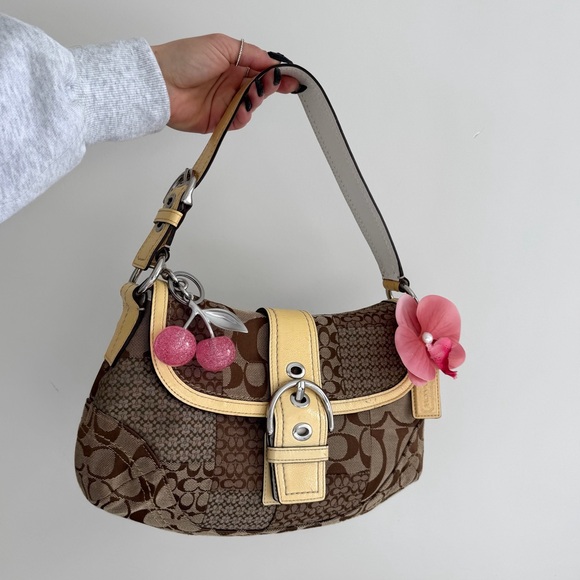 Vintage Coach Patchwork Soho Flap Shoulder Bag - Picture 9 of 9